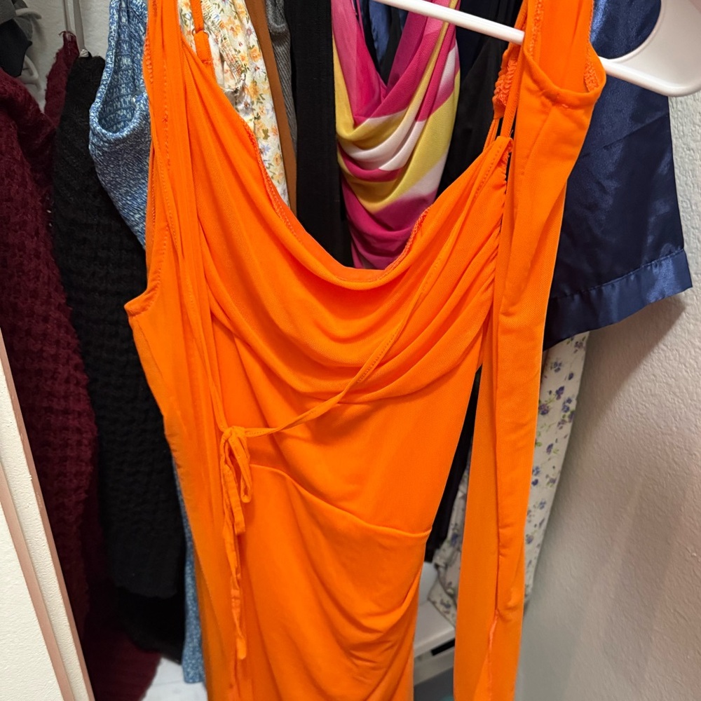 Orange dress